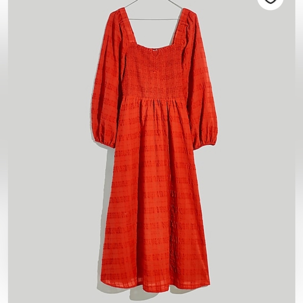 Madewell Lucie Sweetheart Midi Dress